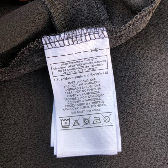 Adidas Black Short Sleeve Tee Turtleneck - Picture 8 of 9